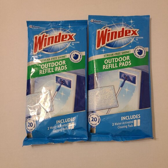 Windex Outdoor All-in-One Glass Window Refill Pads - 2 Packages - Picture 1 of 2